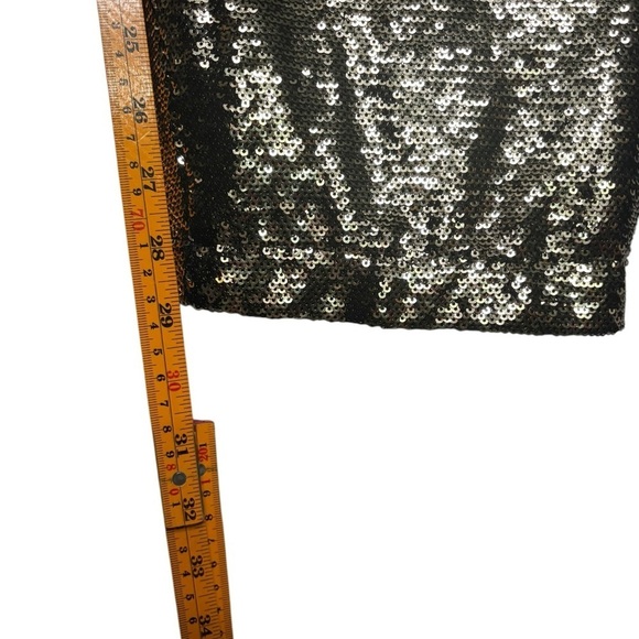 NWT *flawed Antonio Melani Geri Sequin Satin Flat Front Ankle Pant Size 6 - Picture 13 of 14